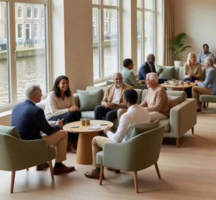 Moderne sfeervolle indoorlocatie van Anna Wójcik-Wojeńska Nartnik Pool met gezellige verlichting en speeltafels.