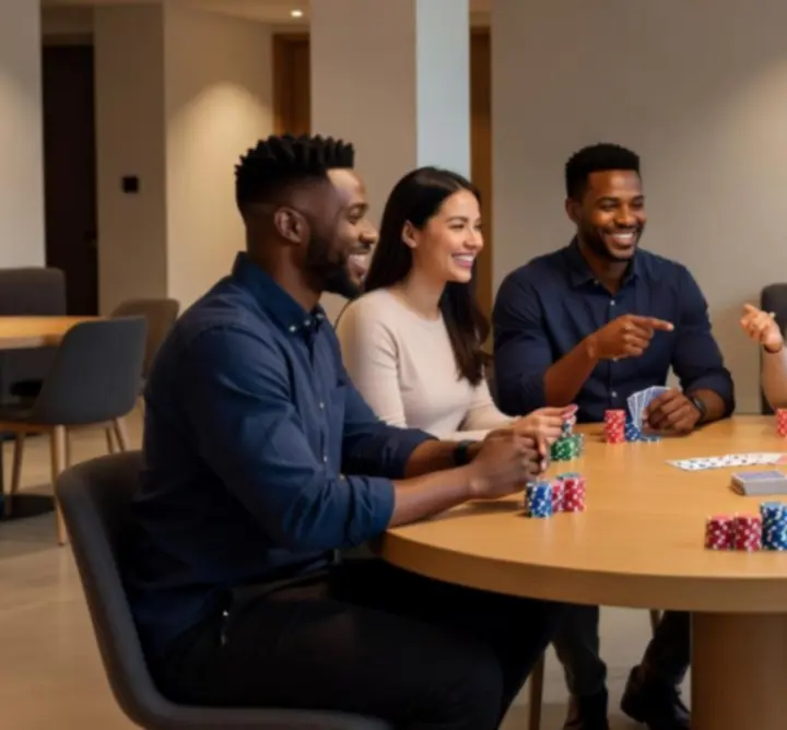 Indoor pokertafel bij Anna Wójcik-Wojeńska Nartnik Pool met focus op spelervaring en fair play